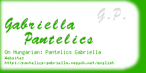 gabriella pantelics business card
